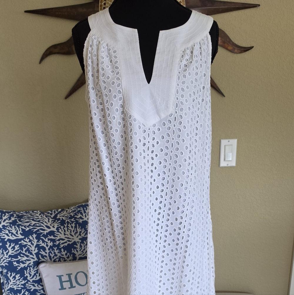 Tommy Bahama White Eyelet Dress